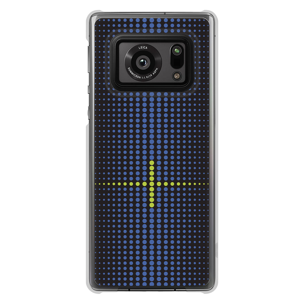 AQUOS R6 SH-51B 高画質仕上げ 背面印刷 ハードケース 【IB907 グラデーションドット】