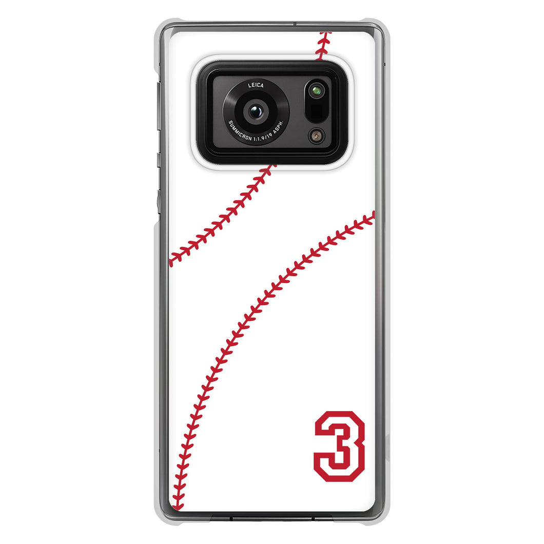 AQUOS R6 SH-51B 高画質仕上げ 背面印刷 ハードケース baseball