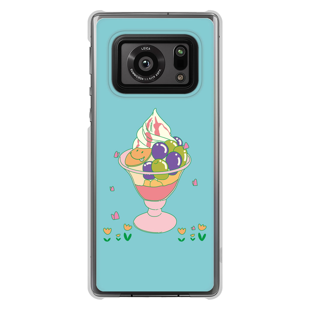 AQUOS R6 SH-51B 高画質仕上げ 背面印刷 ハードケース スイーツイラスト