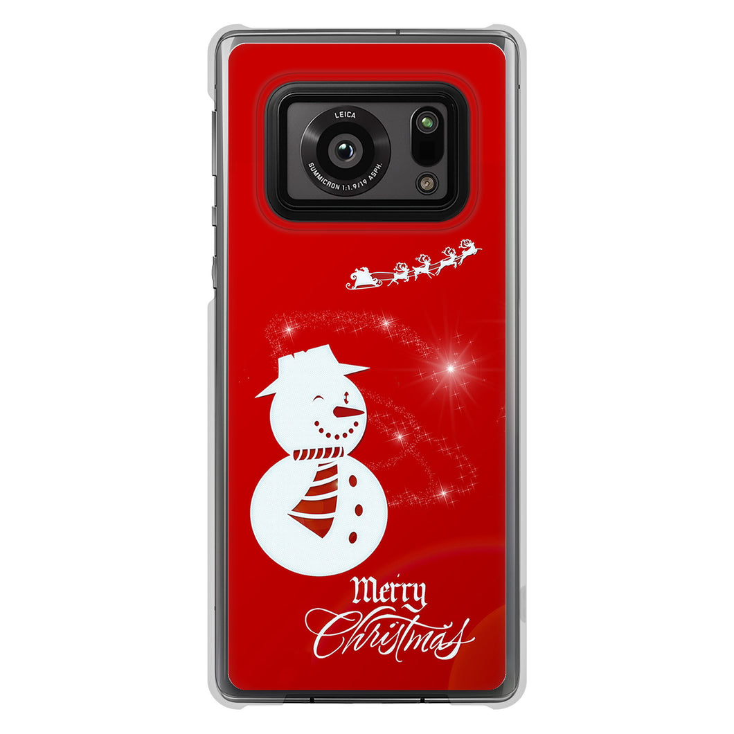 AQUOS R6 SH-51B 高画質仕上げ 背面印刷 ハードケース クリスマス