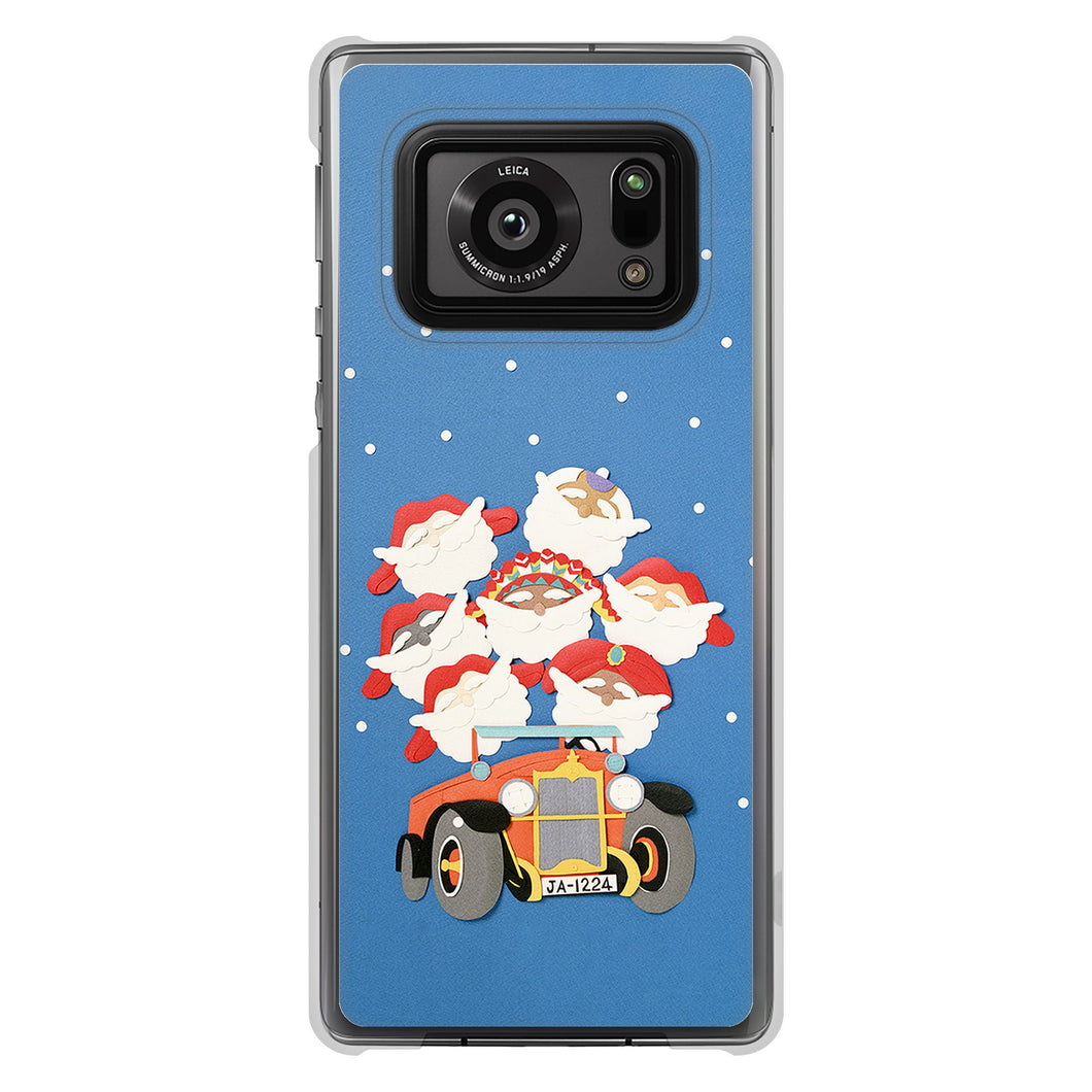 AQUOS R6 SH-51B 高画質仕上げ 背面印刷 ハードケース クリスマス