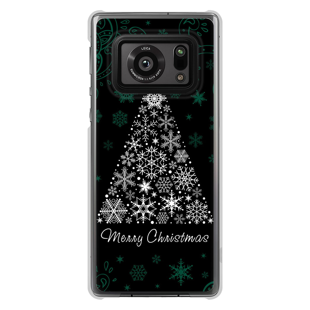 AQUOS R6 SH-51B 高画質仕上げ 背面印刷 ハードケース クリスマス