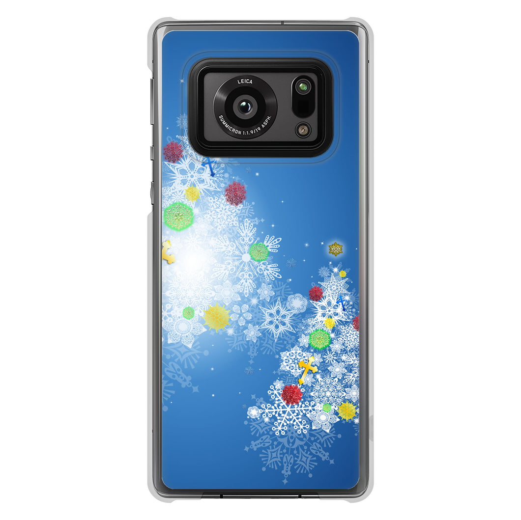 AQUOS R6 SH-51B 高画質仕上げ 背面印刷 ハードケース クリスマス