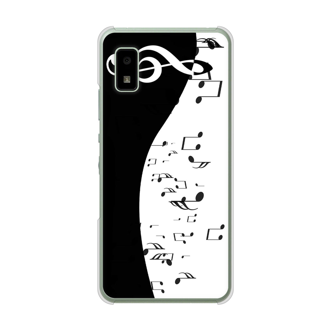 AQUOS wish2 SH-51C docomo 高画質仕上げ 背面印刷 ハードケース 音符