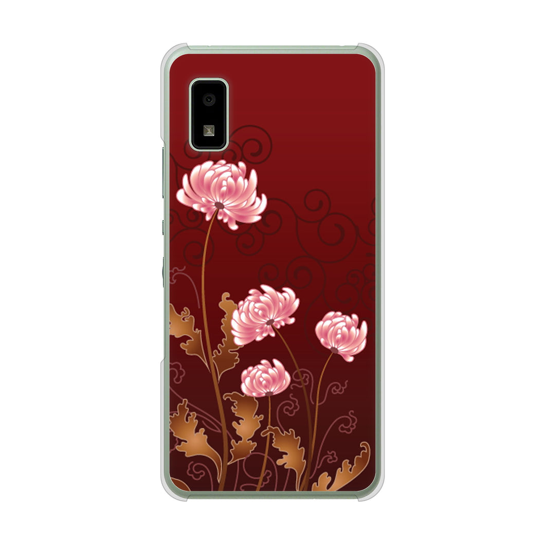 AQUOS wish2 SH-51C docomo 高画質仕上げ 背面印刷 ハードケース 【375 優美な菊】