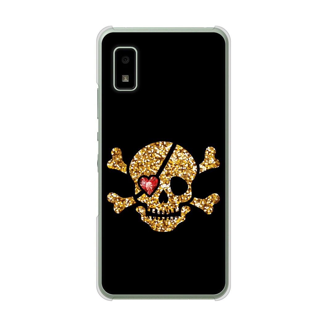 AQUOS wish2 SH-51C docomo 高画質仕上げ 背面印刷 ハードケース 【1082 海賊ドクロ】
