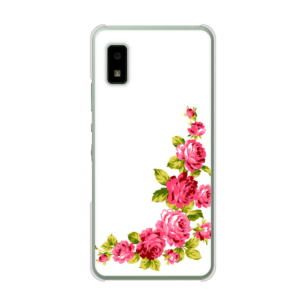 AQUOS wish2 SH-51C docomo 高画質仕上げ 背面印刷 ハードケース ロマンチックなバラ