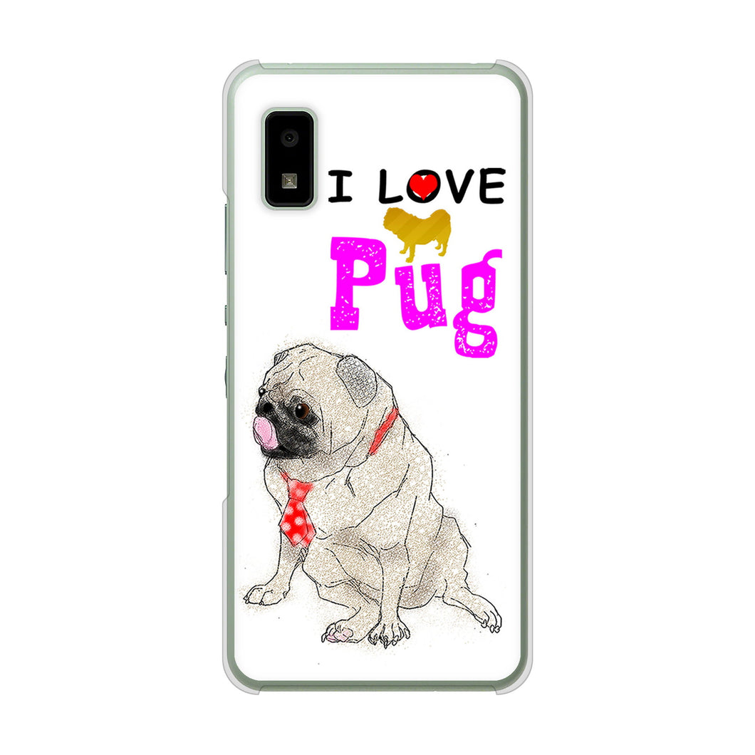 AQUOS wish2 SH-51C docomo 高画質仕上げ 背面印刷 ハードケース パグ