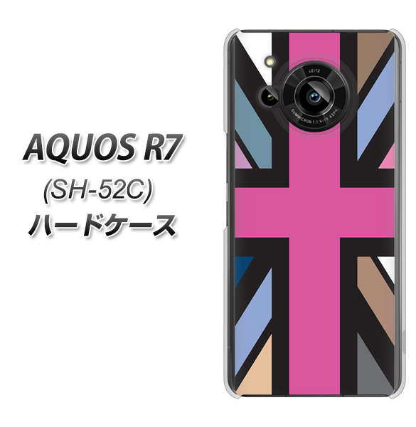 AQUOS R7 SH-52C docomo 高画質仕上げ 背面印刷 ハードケース【507 ユニオンジャック デスカラー】