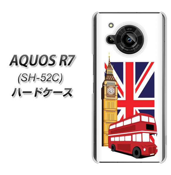 AQUOS R7 SH-52C docomo 高画質仕上げ 背面印刷 ハードケース【573 イギリス】