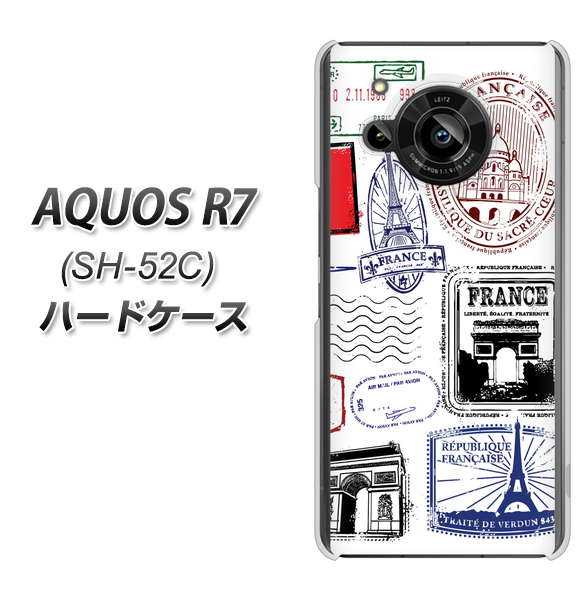 AQUOS R7 SH-52C docomo 高画質仕上げ 背面印刷 ハードケース【592 FRANCE】