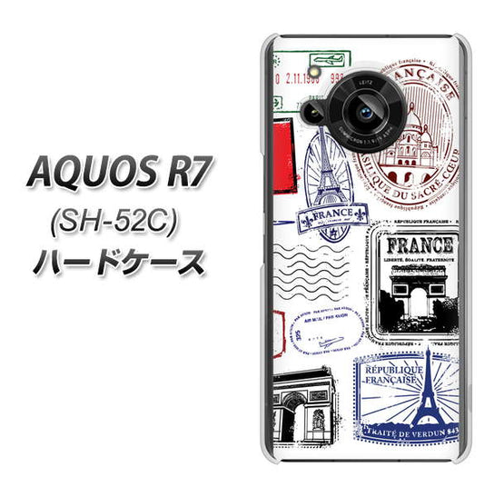 AQUOS R7 SH-52C docomo 高画質仕上げ 背面印刷 ハードケース【592 FRANCE】