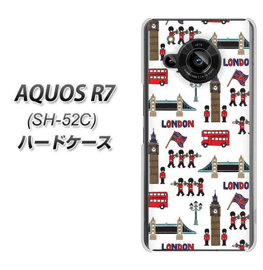 AQUOS R7 SH-52C docomo 高画質仕上げ 背面印刷 ハードケース【EK811 ロンドンの街】