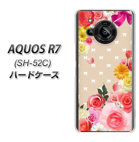 AQUOS R7 SH-52C docomo 高画質仕上げ 背面印刷 ハードケース【SC825 ロリータレース】