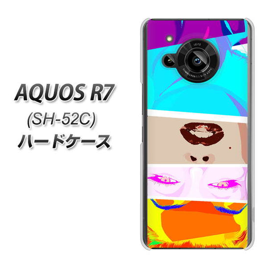 AQUOS R7 SH-52C docomo 高画質仕上げ 背面印刷 ハードケース【YJ211 マリリンモンローデザイン(D)】