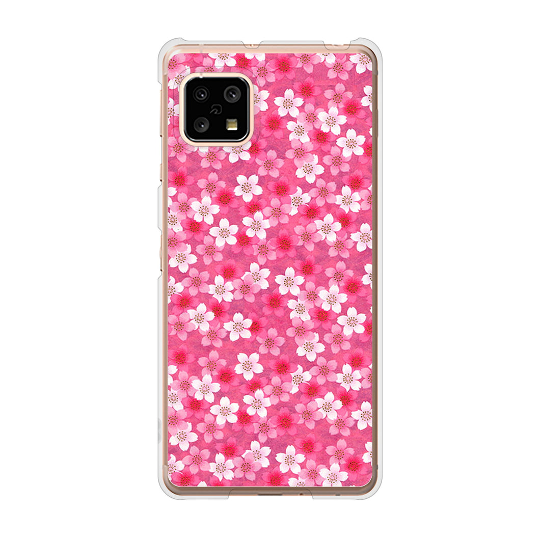 AQUOS sense5G SH-53A docomo 高画質仕上げ 背面印刷 ハードケース リバティプリント