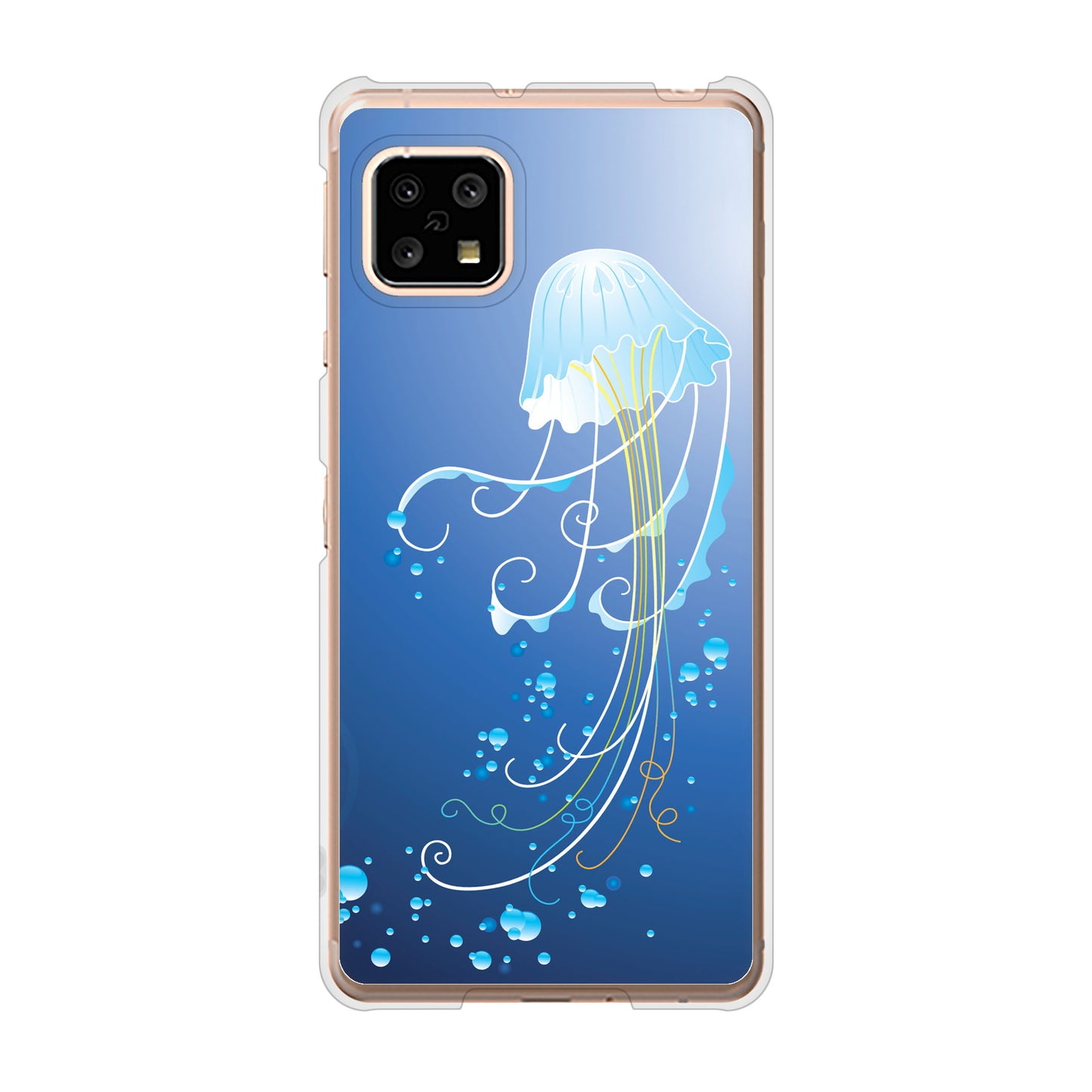 AQUOS sense5G SH-53A docomo 高画質仕上げ 背面印刷 ハードケース 【362 ジェリーフィシュ】