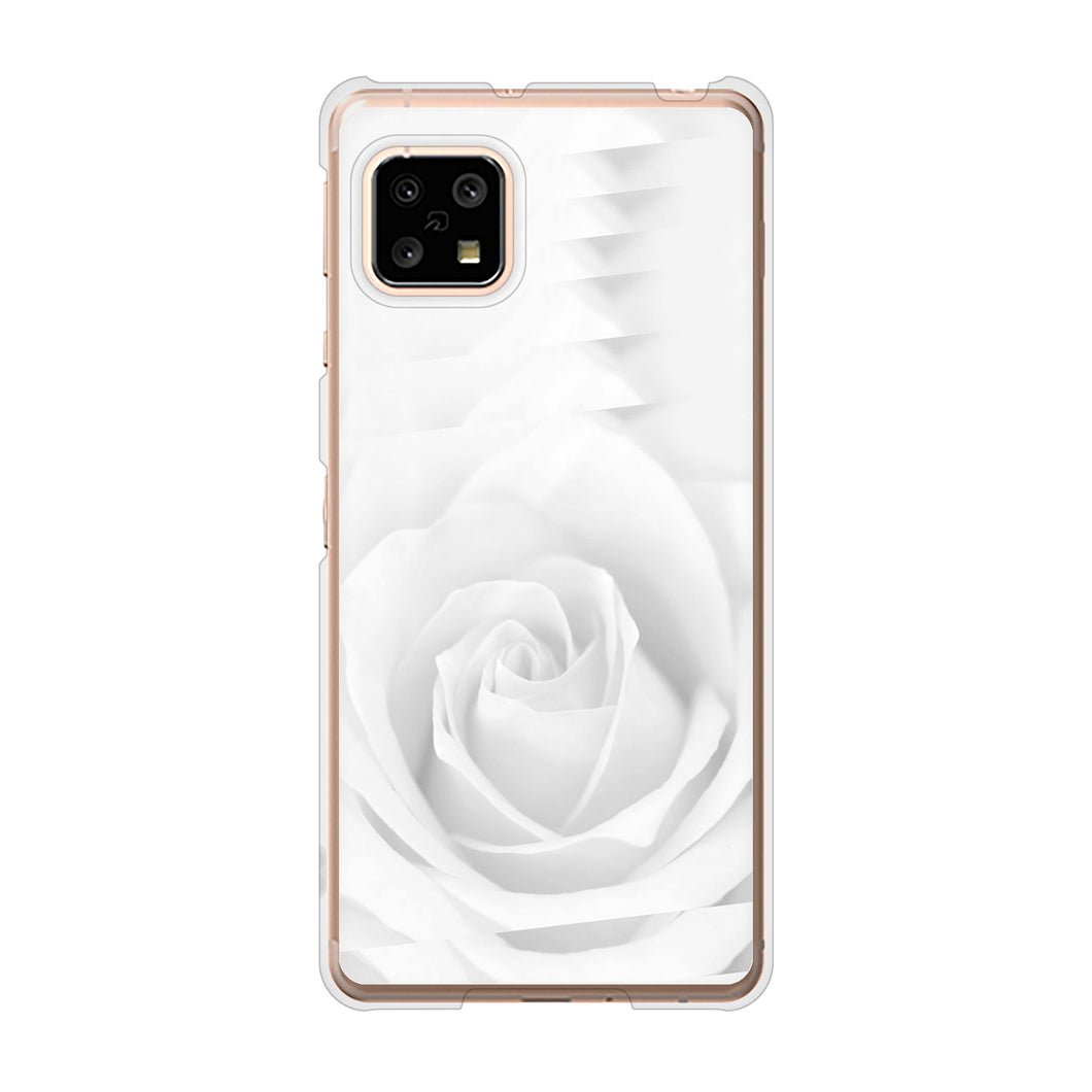 AQUOS sense5G SH-53A docomo 高画質仕上げ 背面印刷 ハードケース バラ