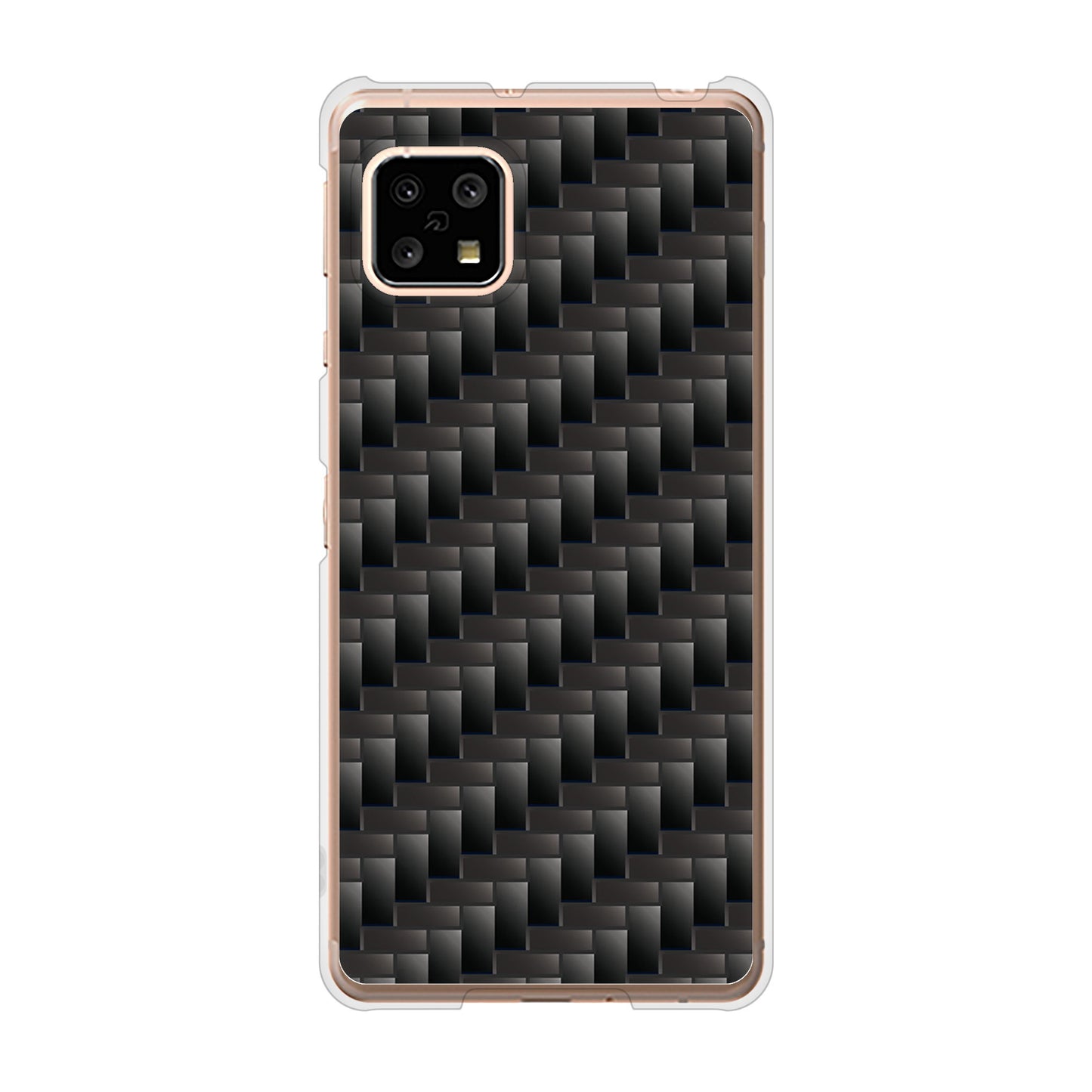 AQUOS sense5G SH-53A docomo 高画質仕上げ 背面印刷 ハードケース 【461 カーボン】