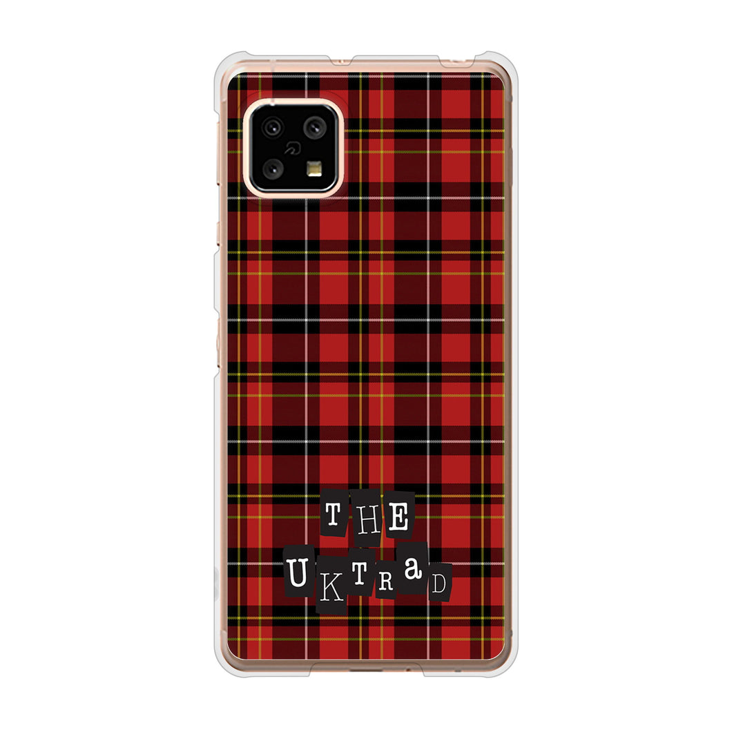 AQUOS sense5G SH-53A docomo 高画質仕上げ 背面印刷 ハードケース 【547 THEチェック】