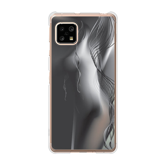 AQUOS sense5G SH-53A docomo 高画質仕上げ 背面印刷 ハードケース 【566 ボディウォール】