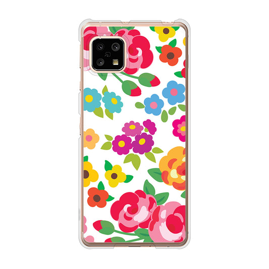 AQUOS sense5G SH-53A docomo 高画質仕上げ 背面印刷 ハードケース 【776 5月のフラワーガーデン】