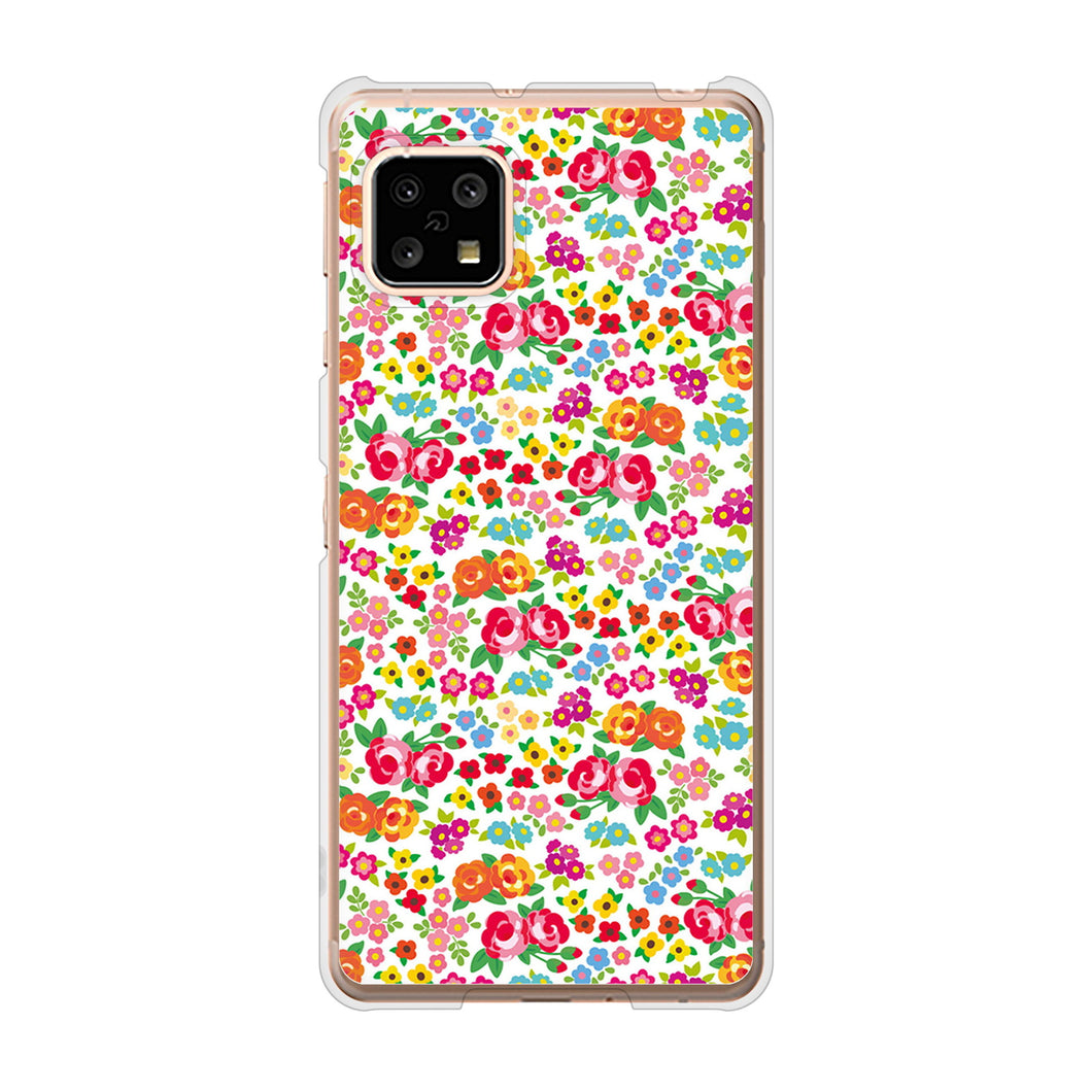 AQUOS sense5G SH-53A docomo 高画質仕上げ 背面印刷 ハードケース リバティプリント
