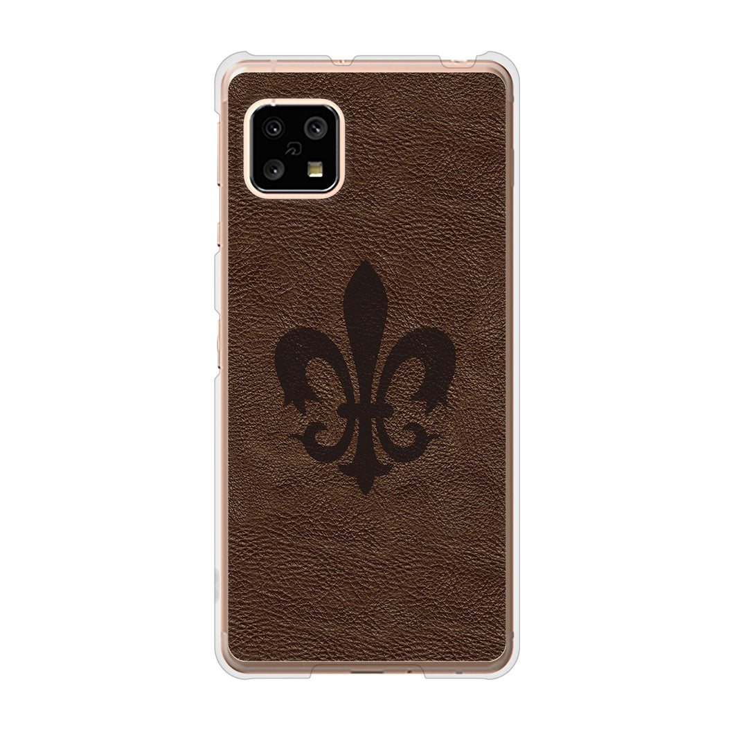 AQUOS sense5G SH-53A docomo 高画質仕上げ 背面印刷 ハードケース レザー風