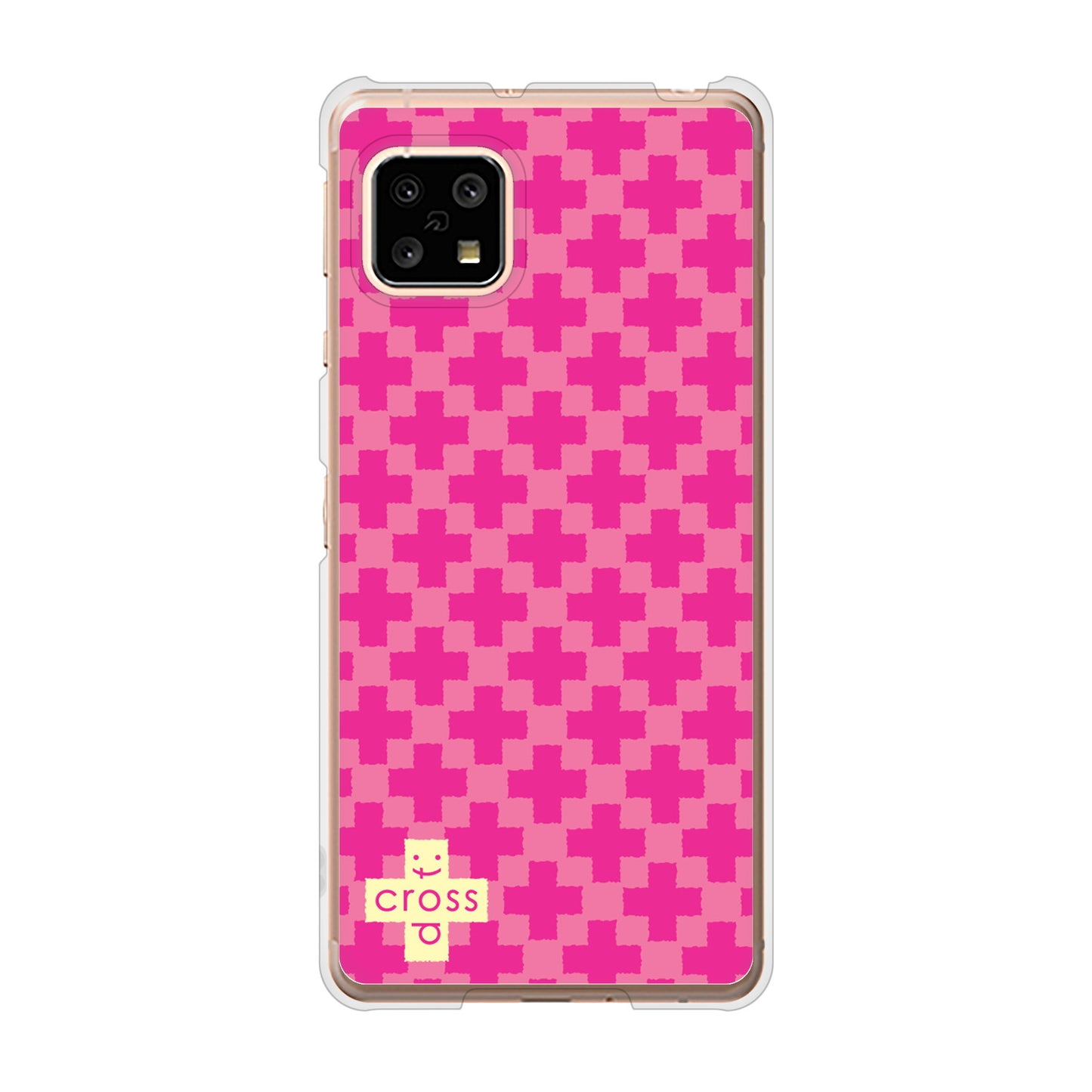AQUOS sense5G SH-53A docomo 高画質仕上げ 背面印刷 ハードケース クロスドット