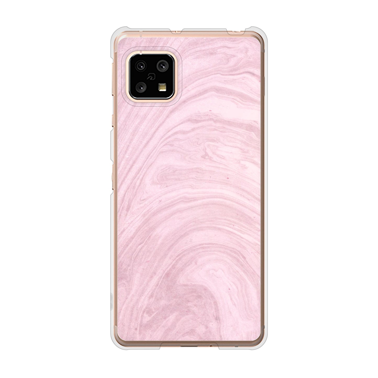AQUOS sense5G SH-53A docomo 高画質仕上げ 背面印刷 ハードケース 大理石BK