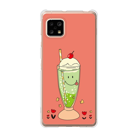 AQUOS sense5G SH-53A docomo 高画質仕上げ 背面印刷 ハードケース スイーツイラスト