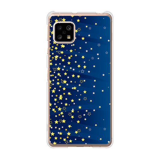 AQUOS sense5G SH-53A docomo 高画質仕上げ 背面印刷 ハードケース 【VA842 満天の星空】