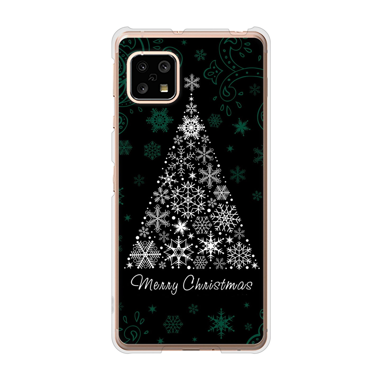 AQUOS sense5G SH-53A docomo 高画質仕上げ 背面印刷 ハードケース クリスマス