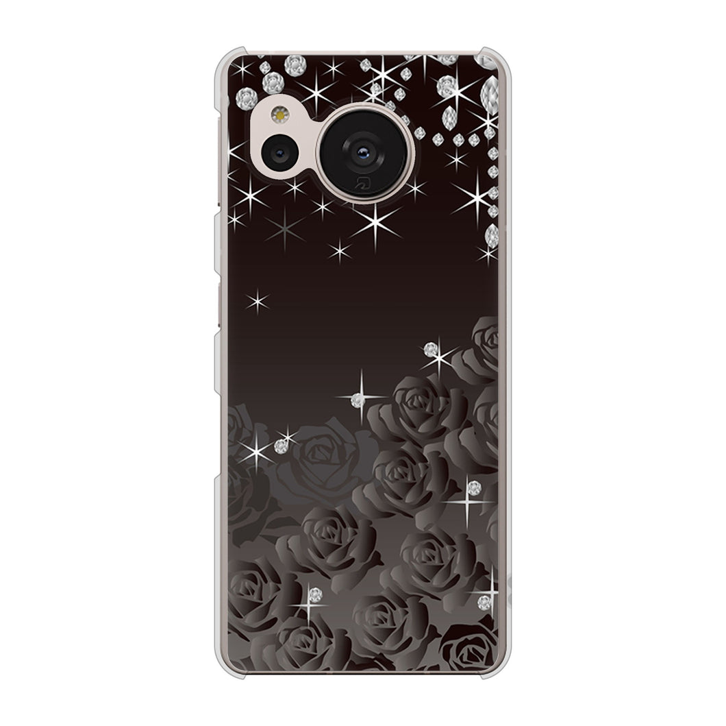 AQUOS sense7 SH-53C docomo 高画質仕上げ 背面印刷 ハードケース ロマンチックなバラ