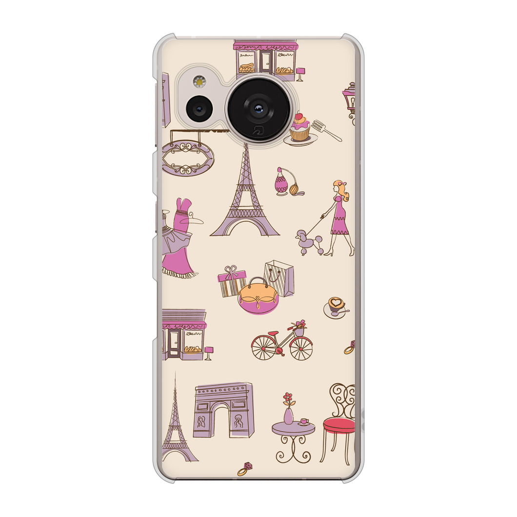 AQUOS sense7 SH-53C docomo 高画質仕上げ 背面印刷 ハードケース LOVE フランス