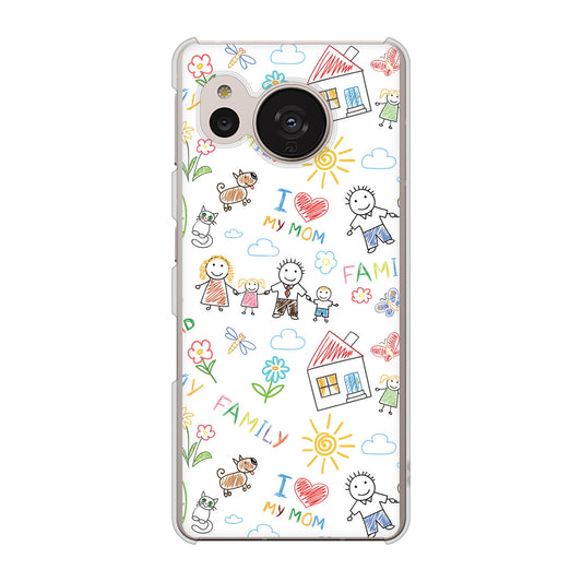 AQUOS sense7 SH-53C docomo 高画質仕上げ 背面印刷 ハードケース カップル&ファミリー