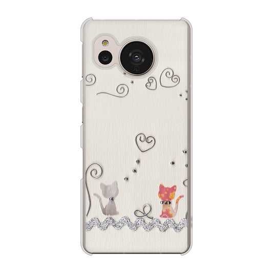 AQUOS sense7 SH-53C docomo 高画質仕上げ 背面印刷 ハードケース クラフト写真ネコ