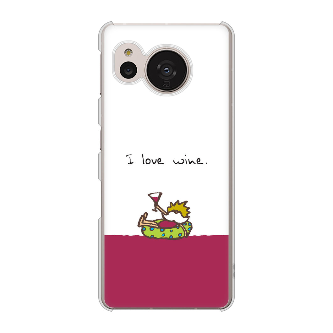 AQUOS sense7 SH-53C docomo 高画質仕上げ 背面印刷 ハードケース 【IA811 ワインの神様】