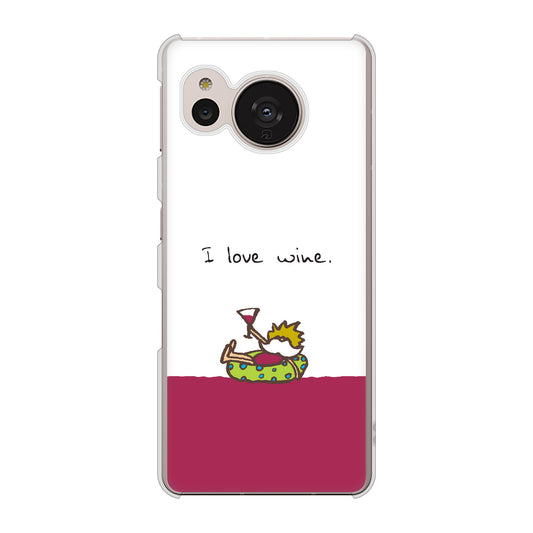AQUOS sense7 SH-53C docomo 高画質仕上げ 背面印刷 ハードケース 【IA811 ワインの神様】
