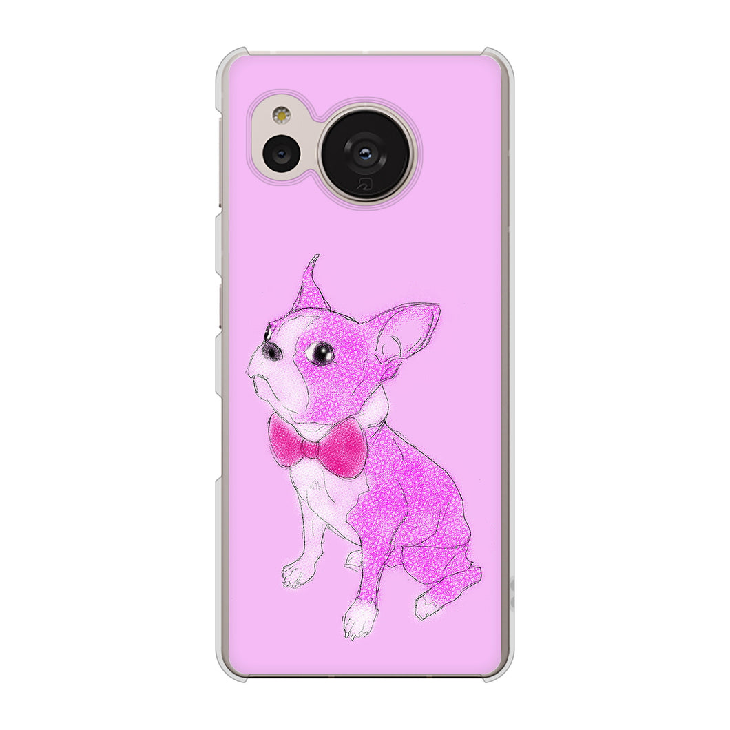 AQUOS sense7 SH-53C docomo 高画質仕上げ 背面印刷 ハードケース ボストンテリア