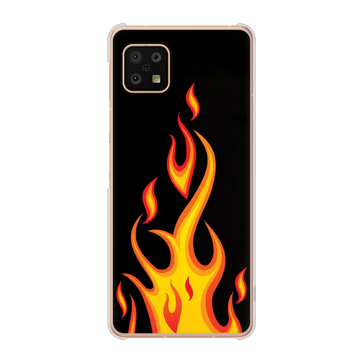 AQUOS sense6 SH-54B docomo 高画質仕上げ 背面印刷 ハードケース 【010 ファイヤー】