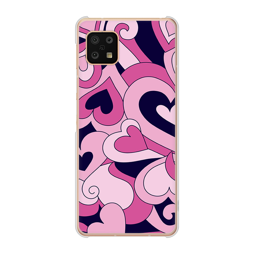 AQUOS sense6 SH-54B docomo 高画質仕上げ 背面印刷 ハードケース プリティハート