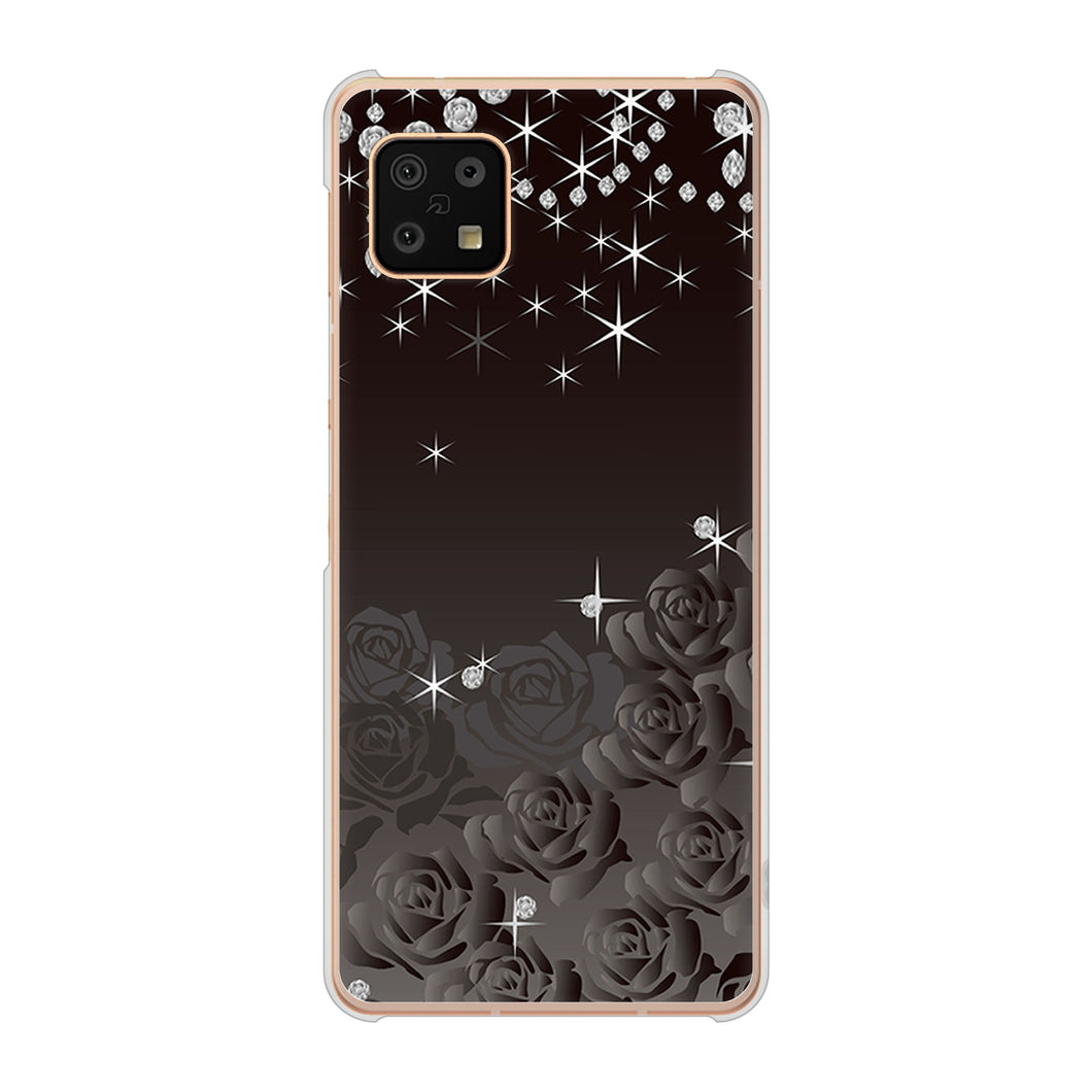 AQUOS sense6 SH-54B docomo 高画質仕上げ 背面印刷 ハードケース ロマンチックなバラ