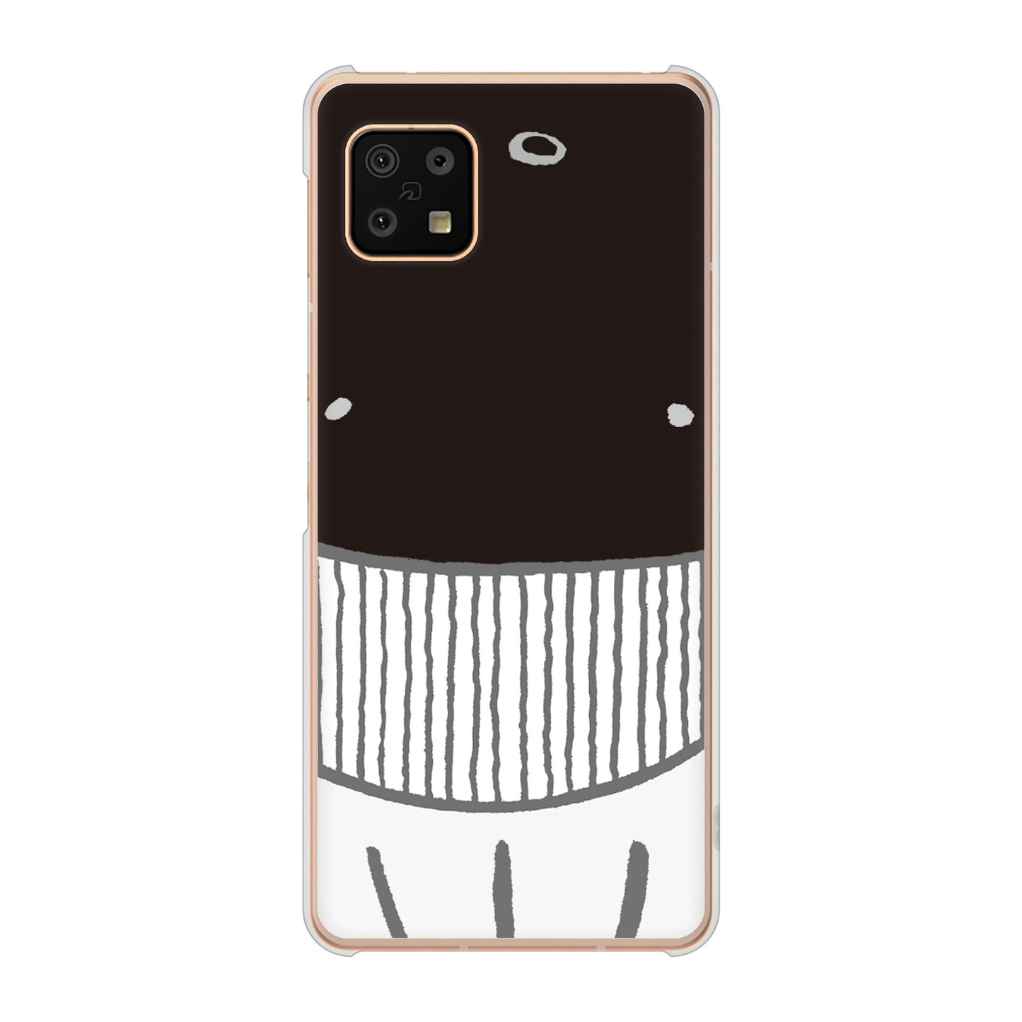 AQUOS sense6 SH-54B docomo 高画質仕上げ 背面印刷 ハードケース ドアップアニマル