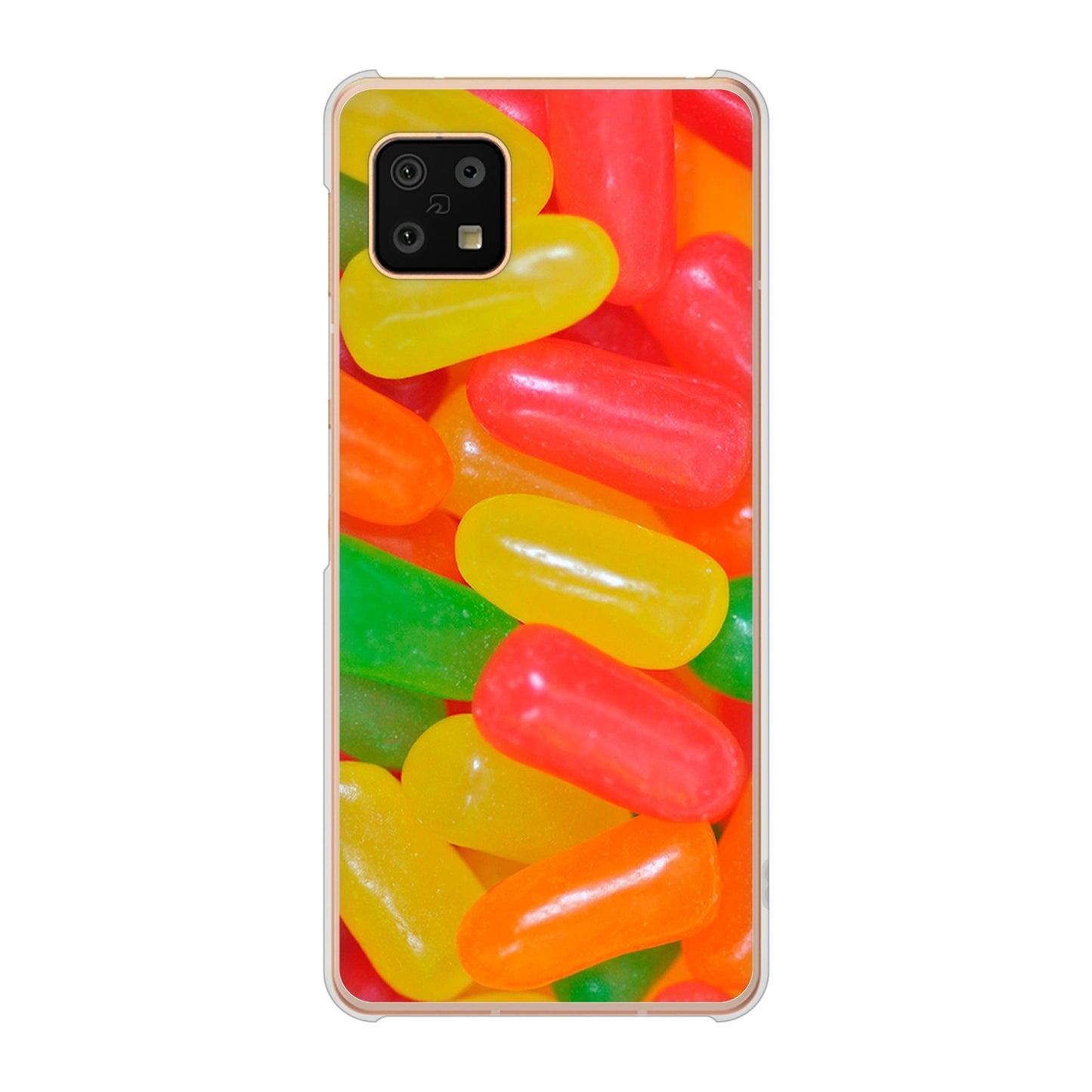 AQUOS sense6 SH-54B docomo 高画質仕上げ 背面印刷 ハードケース スイーツ