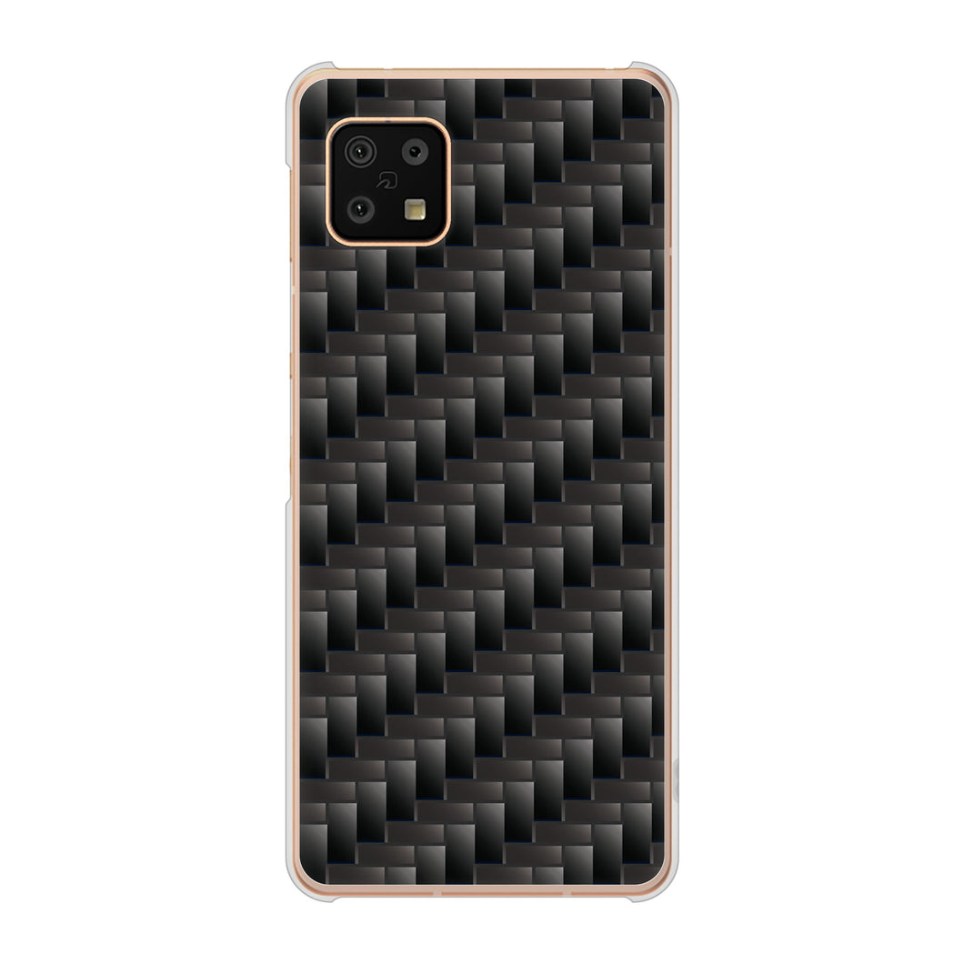 AQUOS sense6 SH-54B docomo 高画質仕上げ 背面印刷 ハードケース 【461 カーボン】