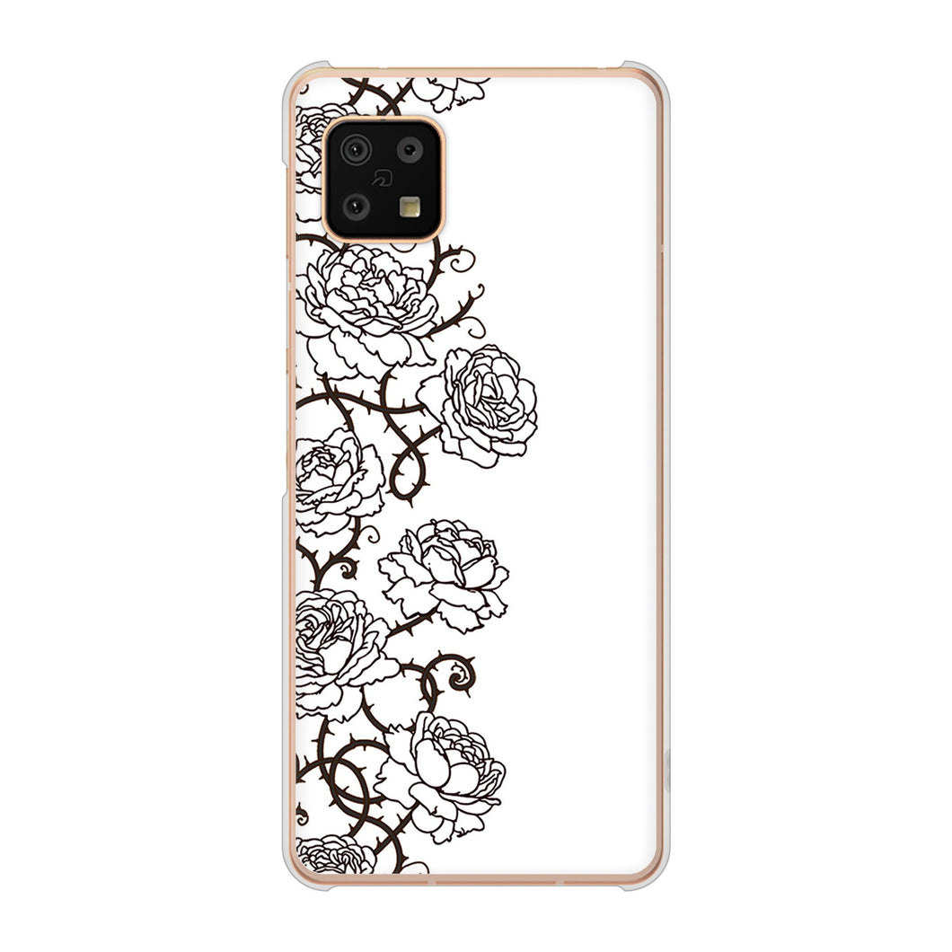 AQUOS sense6 SH-54B docomo 高画質仕上げ 背面印刷 ハードケース 【467 イバラ】