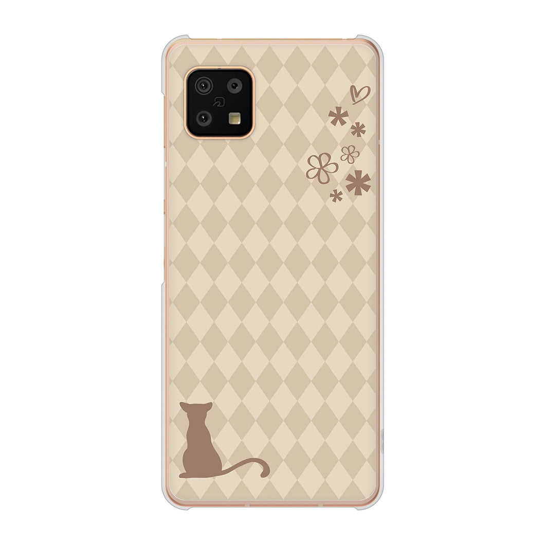 AQUOS sense6 SH-54B docomo 高画質仕上げ 背面印刷 ハードケース 【516 ワラビー】