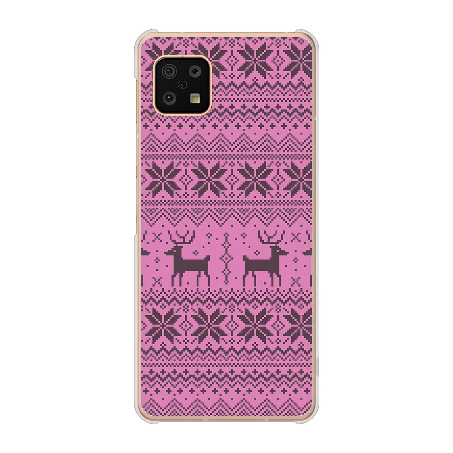 AQUOS sense6 SH-54B docomo 高画質仕上げ 背面印刷 ハードケース クリスマス
