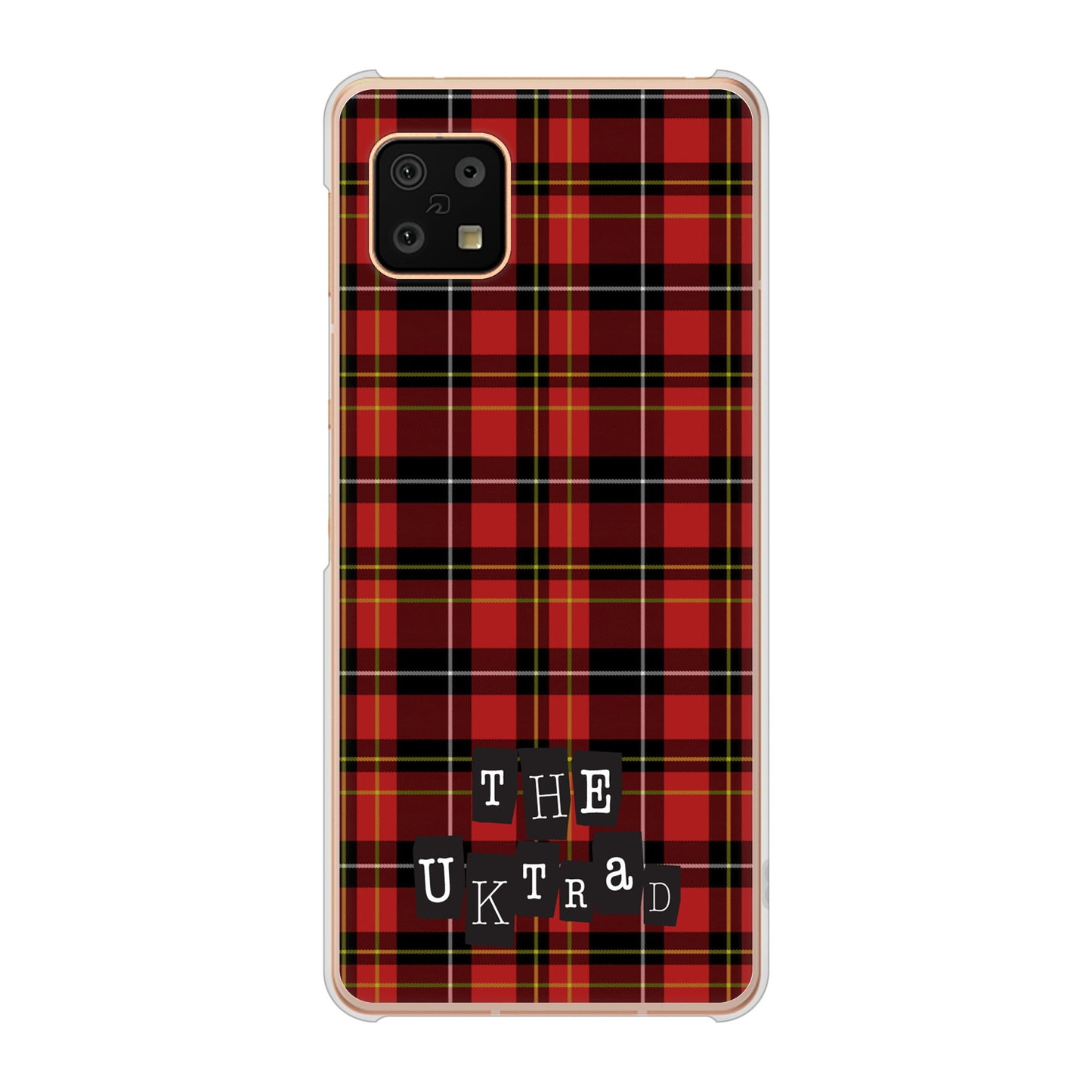 AQUOS sense6 SH-54B docomo 高画質仕上げ 背面印刷 ハードケース 【547 THEチェック】